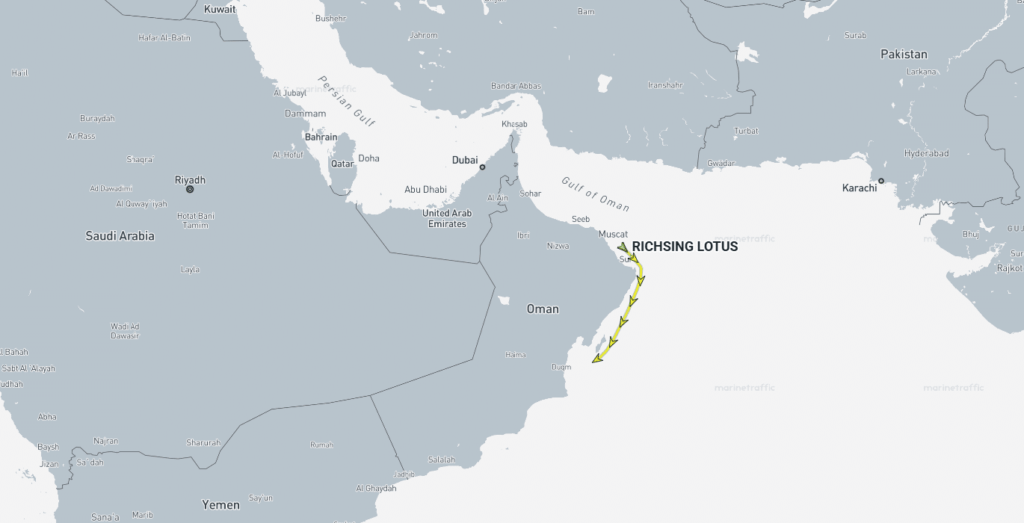 Après des semaines d’attente, un cargo de soufre destiné au Maroc échappe au blocage d’Ormuz Après des semaines d’attente, un cargo de soufre destiné au Maroc échappe au blocage d’Ormuz
