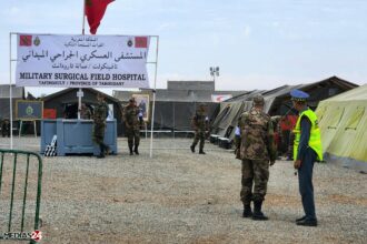 Images. Un hôpital de campagne des FAR à Tafingoult