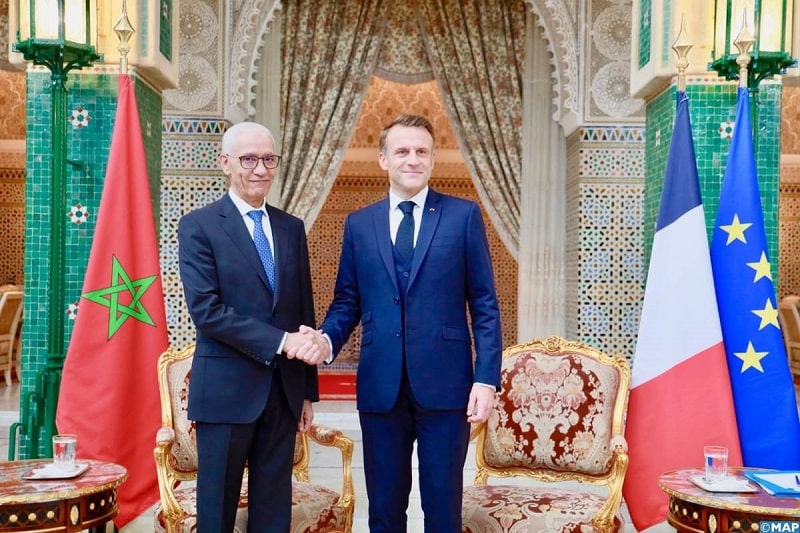 Série d'entretiens d'Emmanuel Macron avec Akhannouch, Talbi Alami et Ould Errachid