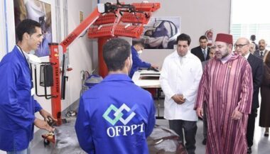 Le Roi Mohammed VI à Casablanca