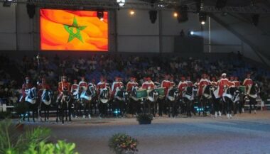 La Garde royale fait le show au Salon du cheval d'El Jadida