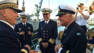 Le navire HMS Falken visite Agadir