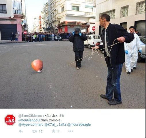 La fausse alerte à la bombe de Casablanca parodiée sur Internet