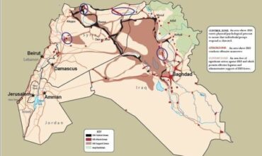 La carte des zones contrôlées par Daech