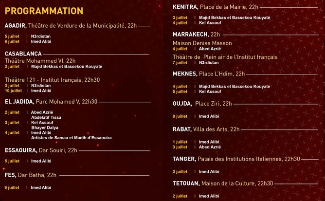 Les Nuits du ramadan de l'Institut français du 1er au 10 juillet