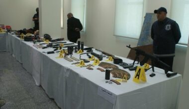 La BCIJ expose l'impressionnant arsenal saisi à Tanger