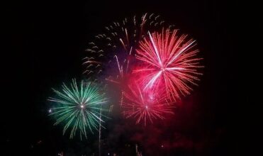Feux d'artifice à l'occasion la Marche Verte à Agadir