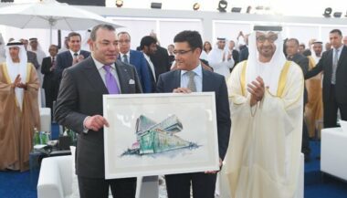 Le Roi Mohammed VI à l'inauguration de ''Cleveland Clinic Abu Dhabi''