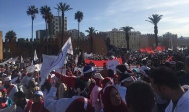 Démonstration de force des enseignants stagiaires à Rabat