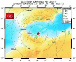 Nouveau séisme au large d'Al Hoceima