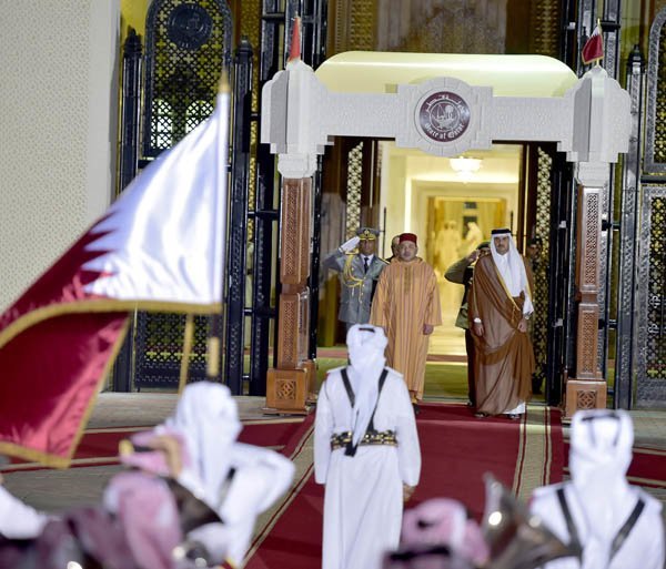 En images, le Roi Mohammed VI au Qatar
