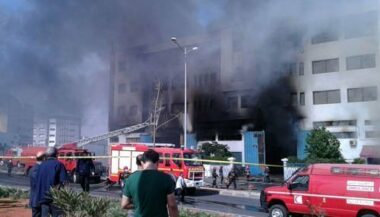 Un grand incendie dans un entrepôt à Casablanca