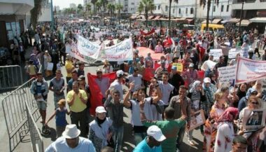 Manif anti-Benkirane à Casa
