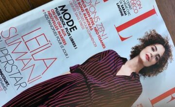 Leila Slimani en couverture du magazine Elle