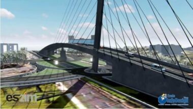 Vidéo: Le pont à haubans de Sidi Maârouf en 3D