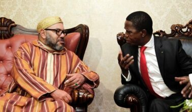 Le Roi Mohammed VI s'entretient avec le Président zambien