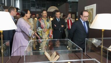 Images. Vernissage de l'exposition &ldquo;Splendeurs de l’écriture au Maroc&rdquo; à Paris