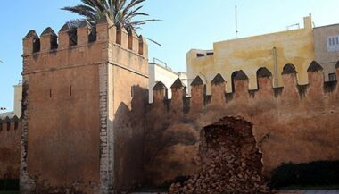 Effondrement d'une partie de la muraille de la Médina de Salé