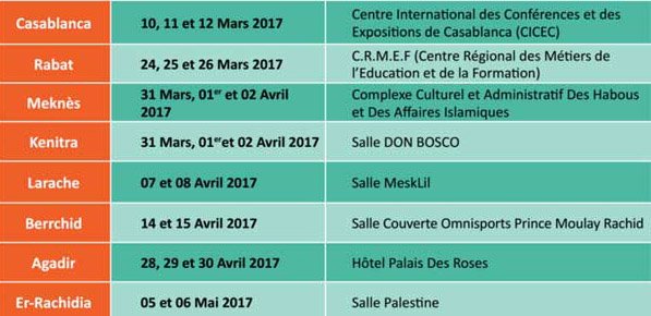 Caravane nationale de l’orientation scolaire et universitaire. Programme