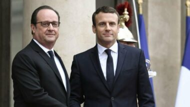Journée de passation de pouvoir entre François Hollande et Emmanuel Macron