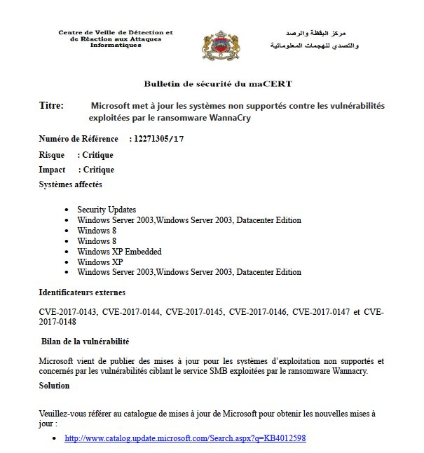 Première réaction marocaine suite à la cyberattaque mondiale