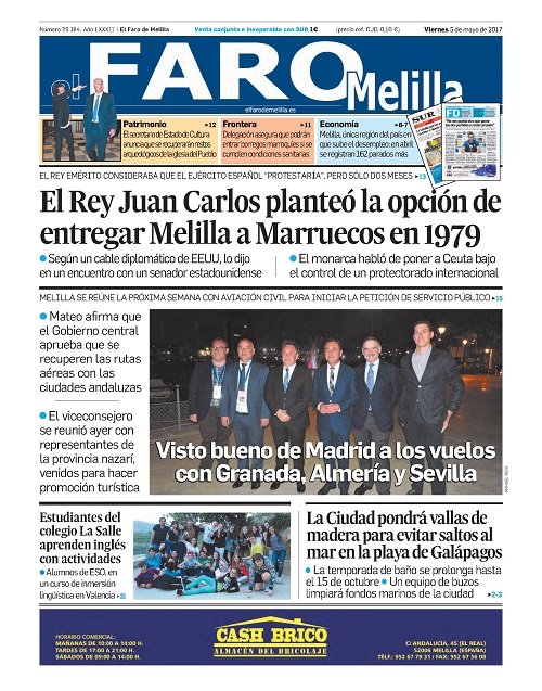 &ldquo;En 1979, Juan Carlos était prêt à restituer Melilia&rdquo;