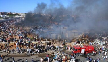 Salé: un énorme incendie se déclare à &ldquo;souk Assalihine&rdquo; sans faire de victimes