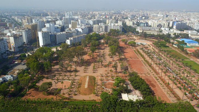Casablanca. Le parc de la Ligue arabe et la place Mohammed V en images