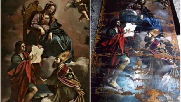 La toile volée en Italie et retrouvée à Casablanca  nécessite un an de restauration