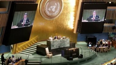 L'image du jour: Omar Hilale préside une réunion de l'AG de l'ONU
