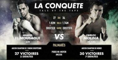 Le boxeur marocain Ahmed El Moussaoui bat Carlos Molina, ex-champion du monde de la catégorie welters