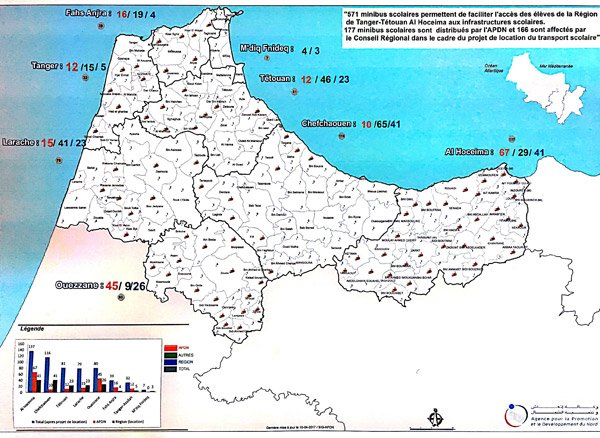 Transport scolaire de Tanger à Al Hoceima : l’Agence du nord précise le contenu du programme