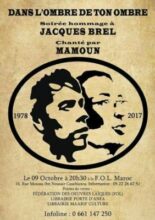 Soirée hommage à Brel par Mamoun, le 9 octobre à la FOL