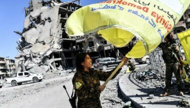 A Raqa, on célèbre la victoire au &ldquo;rond-point de l'enfer&rdquo;