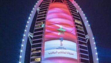 Burj-al-Arab et Burj Khalifa aux couleurs du Maroc pour la qualification au Mondial russe
