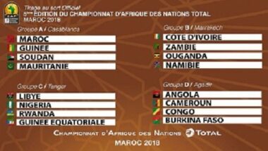 CHAN 2018: Maroc, Guinée, Soudan et Mauritanie à Casablanca