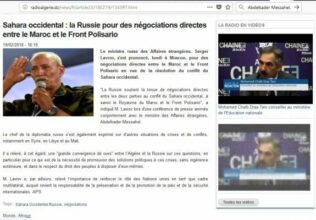 Sahara: comment l'agence algérienne APS a falsifié les propos de Lavrov