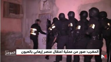 Les images de l'interpellation d'un terroriste présumé à Laâyoune