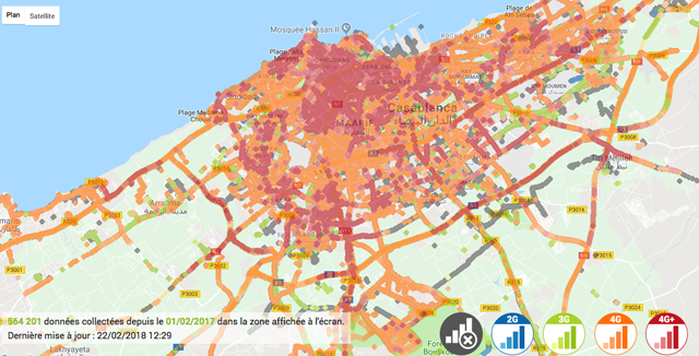 Orange propose un réseau 4G+ avec un débit allant jusqu'à 500 Mbit/s