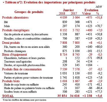 Echanges extérieurs: forte hausse des entrées de devises en janvier