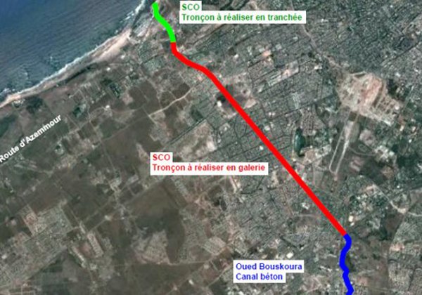 Pluies. Le super collecteur ouest de Casablanca désormais à l'œuvre
