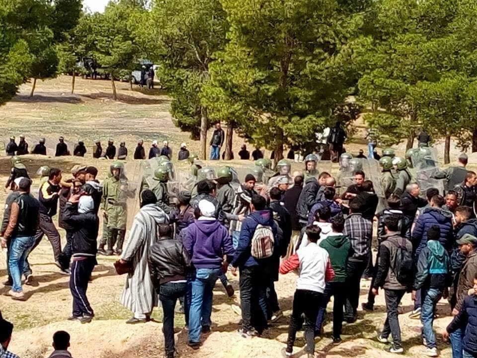 Regain de tension à Jerada et dispersion d'un sit-in non autorisé