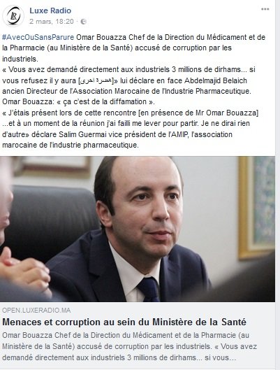 Polémique au sujet du financement des assises du médicament