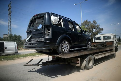Gaza: explosion au passage du convoi du Premier ministre palestinien, des blessés Gaza: explosion au passage du convoi du Premier ministre palestinien, des blessés