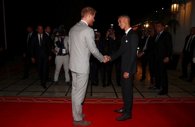 Le Prince Héritier Moulay El Hassan reçoit le Prince Harry d'Angleterre et son épouse