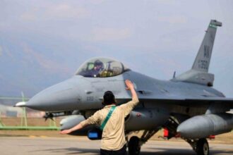 Des F16 décollent d'Italie pour participer à l'African Lion 2019