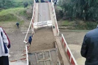 Effondrement d'un pont à Taounate (images)