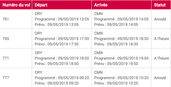 Grève en France: RAM annule plusieurs vols jeudi