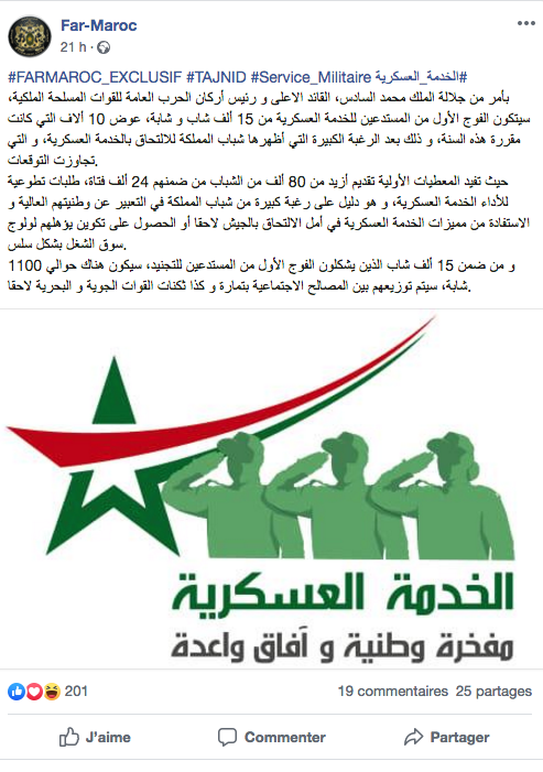 Service militaire: 15.000 appelés cette année au lieu de 10.000?