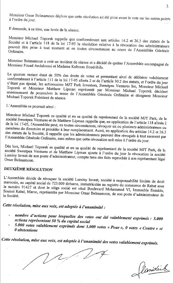Guerre de communiqués entre Omar Belmamoun et Michael Toporek